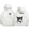 Autumn Sanrio My Melody Kuromi Hoodie Women Hood Street Style Hooded Cartoon Anime Slouchy Jacket Pullovers.jpg 640x640 6 - Kuromi Store