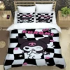 Cartoon Image Kuromis Pattern Quilt Cover With Pillowcases 3D Digital Printed Bedding Set Twin Full Queen 1 - Kuromi Store