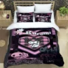 Cartoon Image Kuromis Pattern Quilt Cover With Pillowcases 3D Digital Printed Bedding Set Twin Full Queen 17 - Kuromi Store