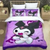 Cartoon Image Kuromis Pattern Quilt Cover With Pillowcases 3D Digital Printed Bedding Set Twin Full Queen 8 - Kuromi Store