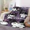 Cartoon K Kuromis Cute Blanket 3D Printing Cartoon Rabbit Soft and Comfortable Blanket Bedroom Living Room 12 - Kuromi Store