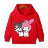 Kawaii Kuromi Hoodies for Children Cartoon Anime Graphic Long Sleeve Harajuku Sweatshirt for Boys Spring Autumn 1 - Kuromi Store