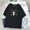 Kawaii Kuromi Short Sleeve Cartoon Anime T Shirt Girls Comfortable Breathable Crew Neck Summer Cool Clothes 6 - Kuromi Store