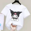 Kuromi Anime Children s Short sleeved New Sanrio My Melody Summer T shirt Clothes Girly Heart 11 - Kuromi Store