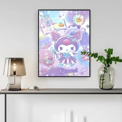 Kuromi Poster Vintage Kraft Paper Poster Wall Art Poster Painting Bar Club Store House Living Room 14 - Kuromi Store