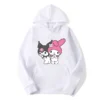 My melody And Kuromi Cartoon Anime Women Pullover Tops Spring Autumn Men Oversized Sweatshirt 2024 New.jpg 640x640 - Kuromi Store