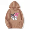 My melody And Kuromi Cartoon Anime Women Pullover Tops Spring Autumn Men Oversized Sweatshirt 2024 New.jpg 640x640 16 - Kuromi Store