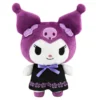 New 25cm Sanrio Cartoon Plush Stuffed Toys Kawali Anime Figure Kuromi Cute Soft Dolls Baby Birthday 2 - Kuromi Store