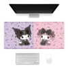 Sanrio Kuromi Cute Mousepad Office Large Small Mouse PC Computer Game Keyboard Rubber Anti Slip Mice 3 - Kuromi Store