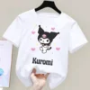 Summer Kuromi My Melody Children T Shirt Sanrio Anime Cartoons Casual Clothes Girl Boy Short Sleeve - Kuromi Store