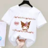 Summer Kuromi My Melody Children T Shirt Sanrio Anime Cartoons Casual Clothes Girl Boy Short Sleeve 5 - Kuromi Store