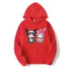 kuromi My Melody Cartoon Anime Women Pullover Tops Spring Autumn Men Hoodie 2024 New Casual Pink.jpg 640x640 5 - Kuromi Store