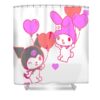 my melody and kuromi valentines day hearts djawad athena transparent - Kuromi Store